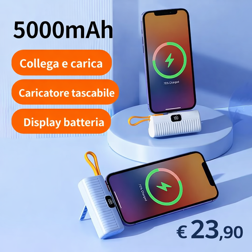 Power Bank Portatile 5000mAh
